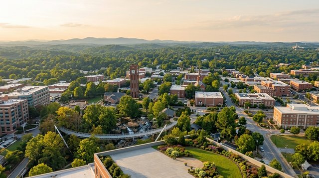 aerial view of greenville